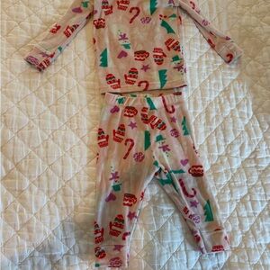Cat & Jack Kids Christmas Pajama Set - Pink and Red
